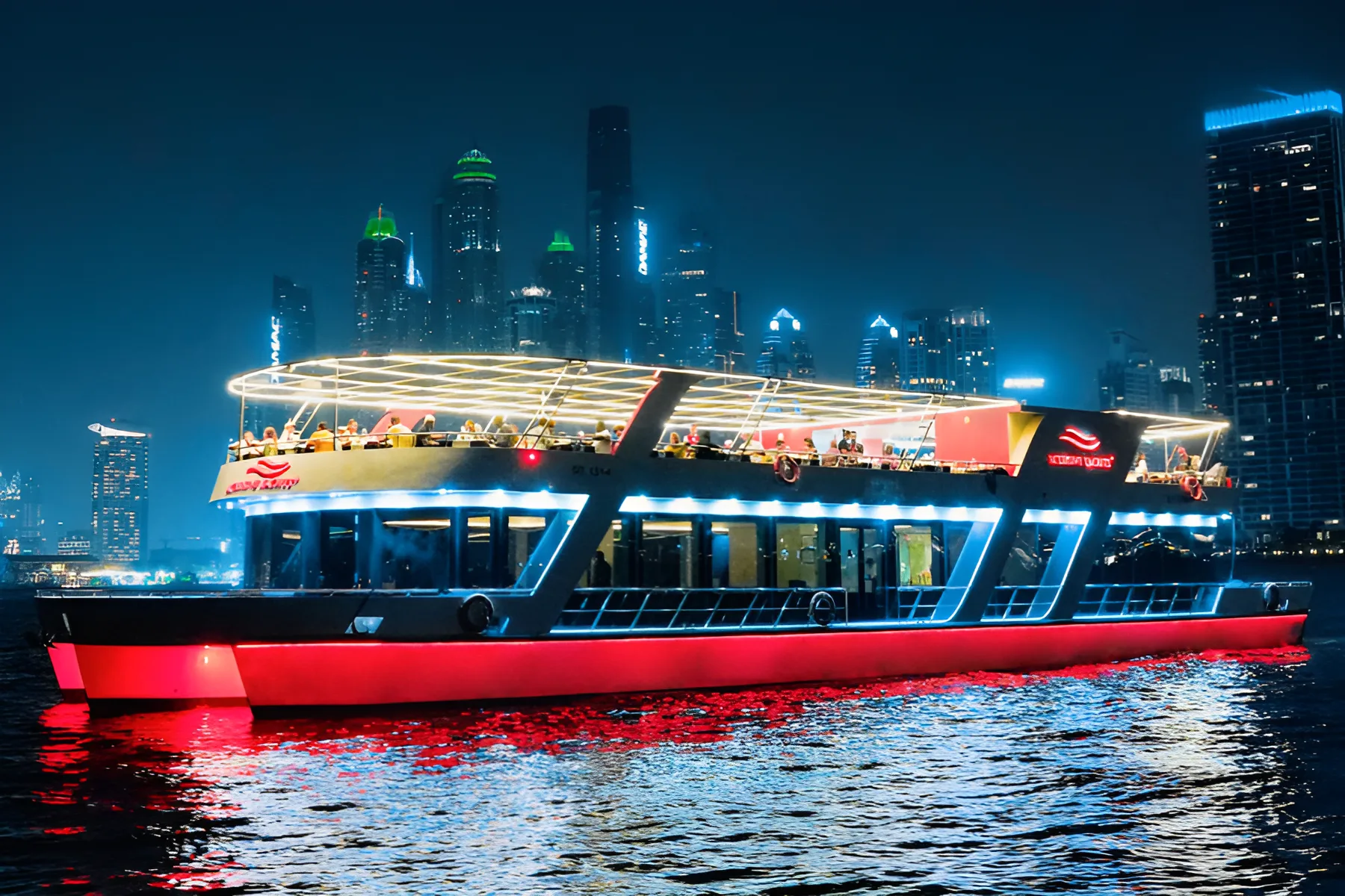 Marina Glass Boat Dinner Cruise