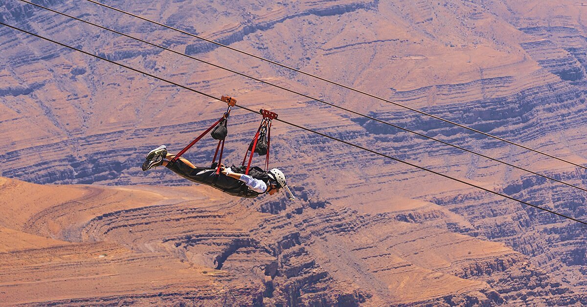 Jebel Jais Zipline Flight
