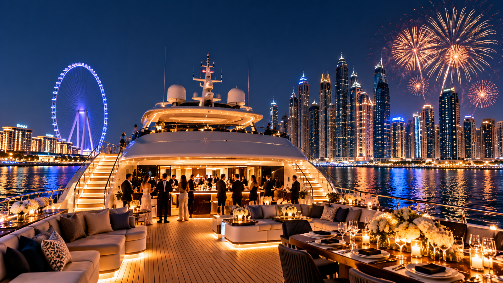Luxury Shared Yacht New Year Party