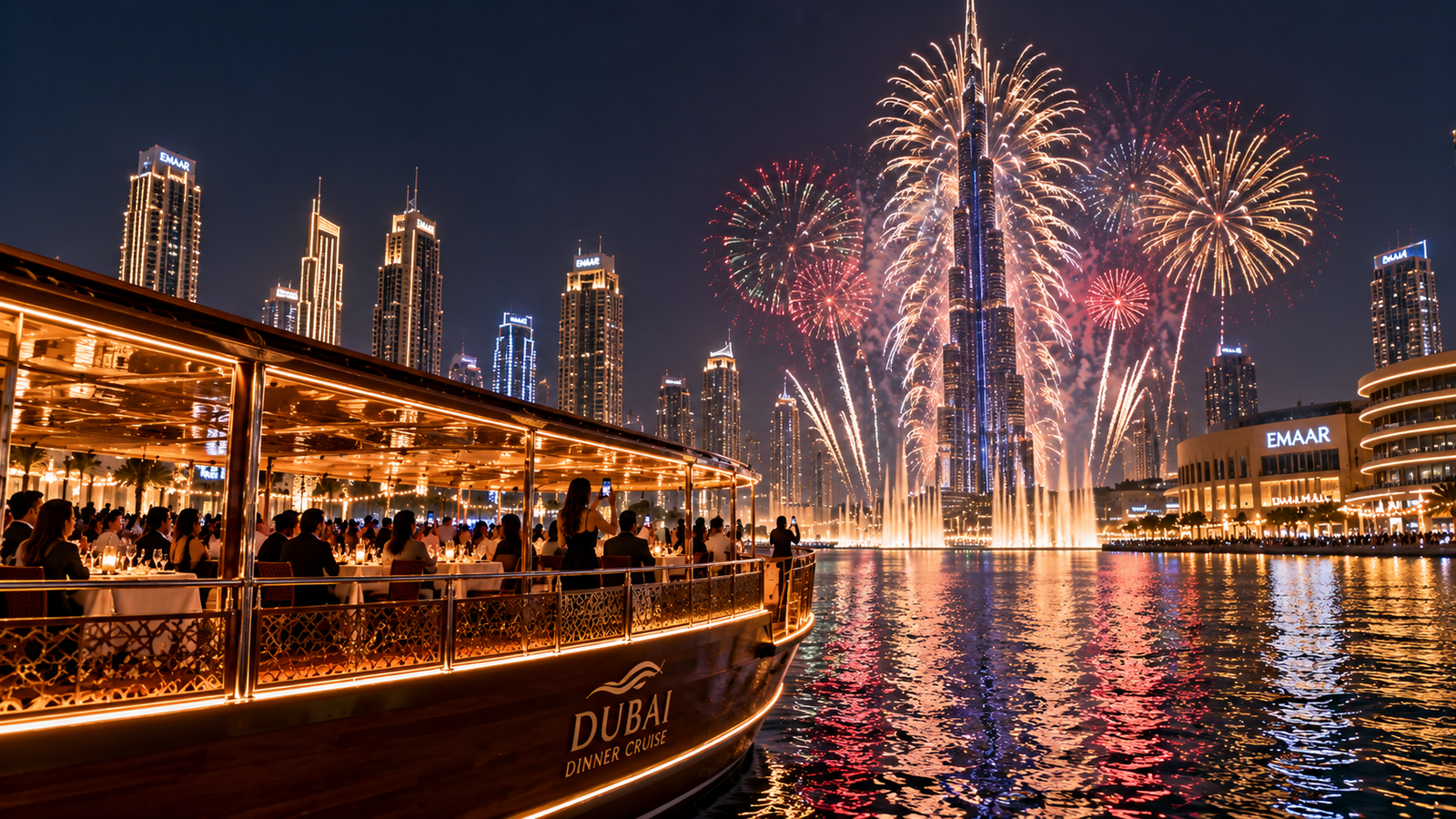 Burj Khalifa Fireworks New Year Cruise